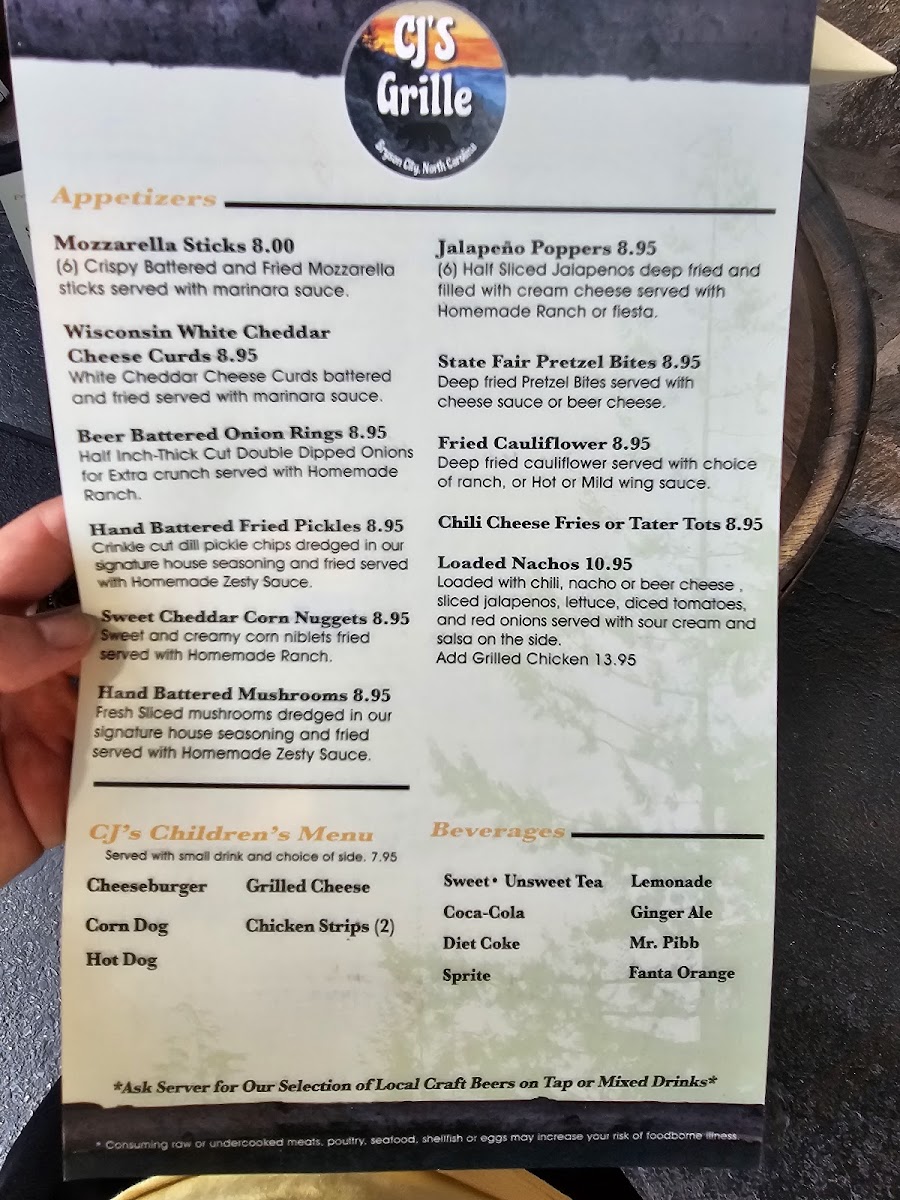 CJ's Grille Menu - Image 2